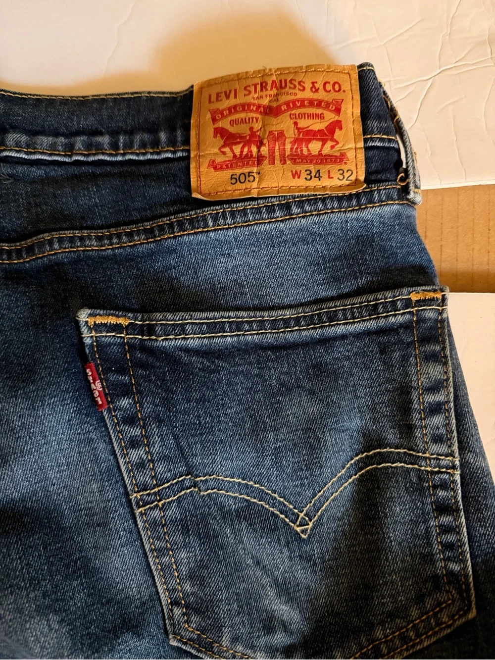 Levi’s 505 Men's Dark Blue Straight-Leg Jeans